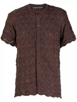 Robyn Lynch кардиган Wave фактурной вязки, коричневый