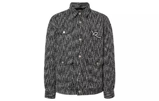 ROCAWEAR Куртка унисекс, Цветы черные