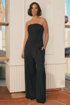 Rochelle Humes широкие брюки со складками Next, черный