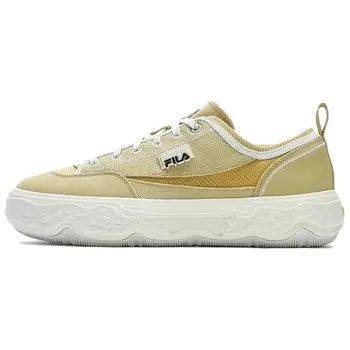 ROCK Canvas Shoes Men Low-top Желтый/Белый/Черный Fila