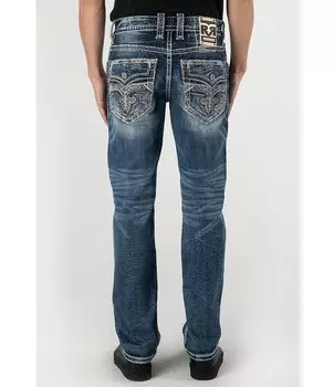 Rock Revival Джулиан Прямая нога 32 Джинсы, синий