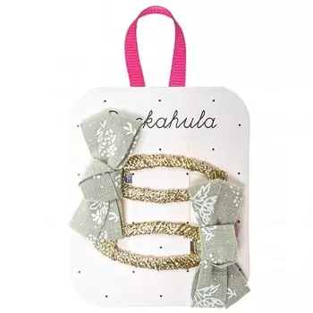 Rockahula Kids — 2 заколки для волос Twisty Bow с цветочной веточкой