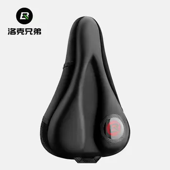 ROCKBROS чехол для подушки сиденья велосипеда, быстросъемный утолщенный силиконовый мягкий чехол для мужчин и женщин, подушка сиденья для горного шоссейного велосипеда, аксессуары для верховой езды, черный и красный