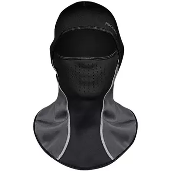 ROCKBROS велосипедная шапочка, капюшон, шейный шарф, осенне-зимняя теплая флисовая маска против ветра и дымки, защита