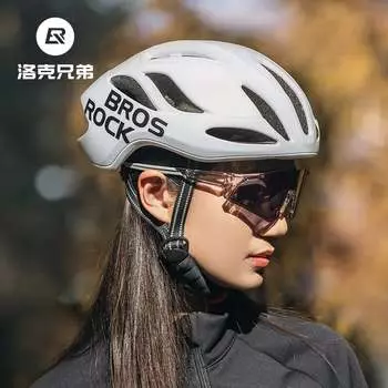 Велосипедный шлем ROCKBROS цельный шоссейный унисекс, лунно-белый