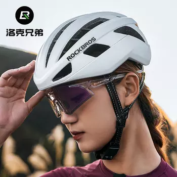 Велосипедный шлем ROCKBROS ветрозащитный аэродинамический унисекс, белый