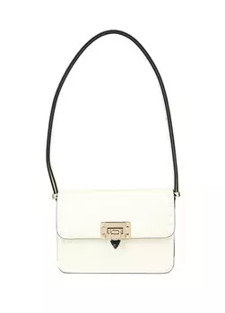 Rockstud белая женская кожаная сумка Valentino Garavani
