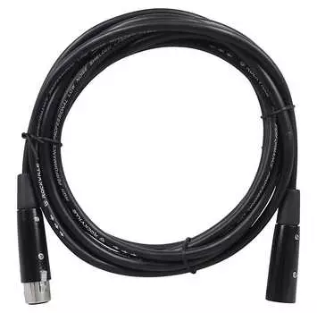 Rockville RDX5M10 10-футовый 5-контактный штыревой и гнездовой кабель освещения DMX, 100% медь из бескислородной меди