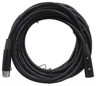 Rockville RDX5M25 25-футовый 5-контактный штыревой и гнездовой кабель освещения DMX, 100% медь из бескислородной меди