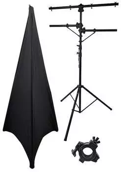 Rockville RVLS1 Lighting Tree Light Stand + черный тканевый чехол Scrim Werks RVLS1+RSC7B+O-CLAMP/1.5