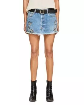 Родео Винт Мини-юбка EB Denim, синий