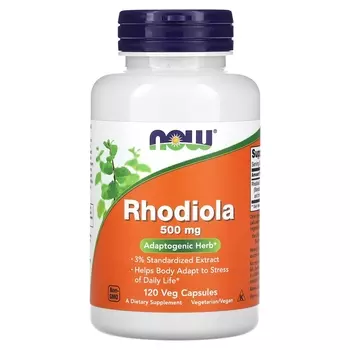 Родиола Now Foods 500 мг, 120 растительных капсул