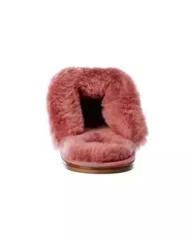 Roger Vivier Hotel Атласные мюли Vivier Broche с брошью, розовый