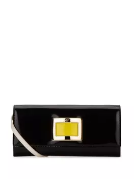 Roger Vivier клатч с пряжкой, черный