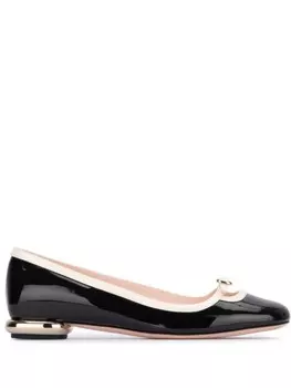 Roger Vivier лакированные балетки, черный