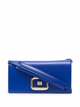 Roger Vivier сумка на плечо с тисненым логотипом, синий