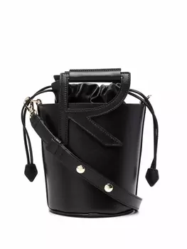 Roger Vivier сумка-ведро с логотипом, черный