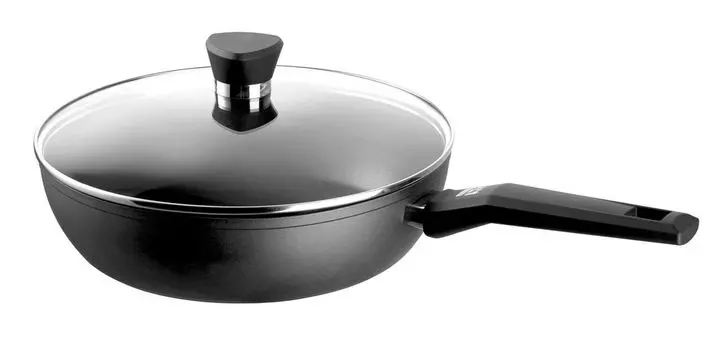 ROHE Germany Генри алюминиевый сотейник, 28 см, со стеклянной крышкой