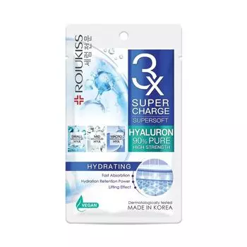 Rojukiss Supercharge Supersoft Hydrating Mask 1'S , Blue