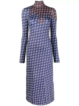 Rokh платье миди в двух тонах, синий