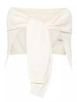 Rokh шарф с завязками, белый