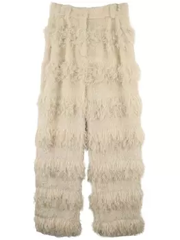 Rokh широкие брюки с завышенной талией, нейтральный цвет