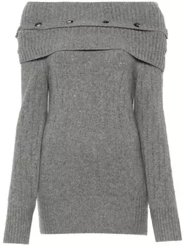 Rokh топ с открытыми плечами, серый