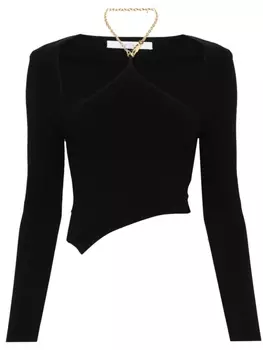 Rokh трикотажный топ с вырезом халтер, черный