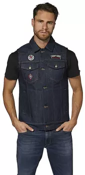 Rokker Club Denim Мотоциклетный жилет,