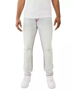 Рокко Скинни Фит Узкие Джинсы с Эластаном в Синем Цвете Marine True Religion, синий