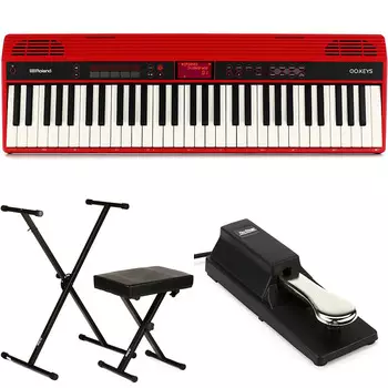 Roland GO:KEYS 61-клавишная музыкальная клавиатура Essentials Bundle GO61KEssBun