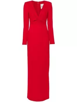 Roland Mouret платье кади, красный