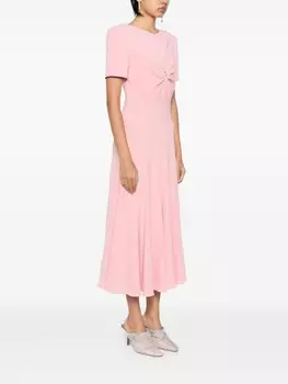 Roland Mouret платье миди с короткими рукавами, розовый
