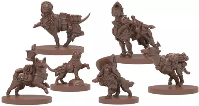 Ролевая игра Steamforged Games Animal Adventures RPG: Miniatures Set - Dungeons & Doggies Vol 3