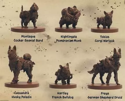 Ролевая игра Steamforged Games Animal Adventures RPG: Miniatures Set - Dungeons & Doggies Vol 2