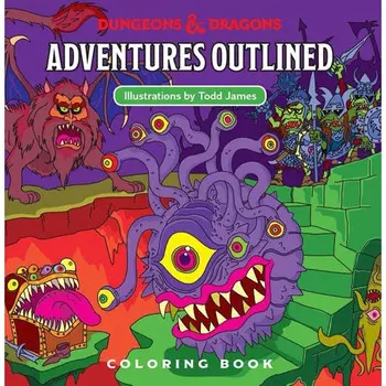 Ролевая игра Wizards of the Coast D&D: Adventures Outlined Coloring Book