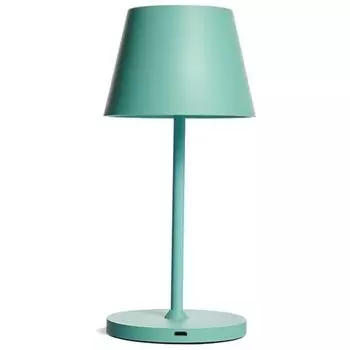 ROLF KERN Светодиодная настольная лампа | КЛУБ 25см | Настольная лампа на аккумуляторе без кабеля, с регулировкой яркости ETT, бирюзовый
