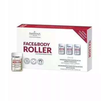 РОЛИКОВЫЙ ПИЛИНГ ДЛЯ ЛИЦА И ТЕЛА МИКРОНИГЛЬНЫЙ ПИЛИНГ 5x 5мл, Farmona