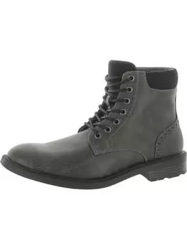 Roll Boot Мужские классические ботинки из искусственной кожи Ботильоны Unlisted Kenneth Cole, цвет Charcoal