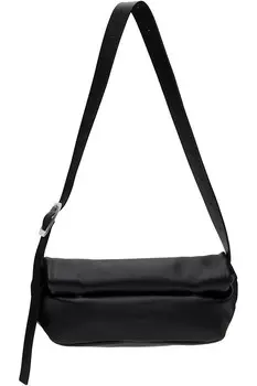 Роллап маленькая квадратная поясная сумка Jil Sander, черный