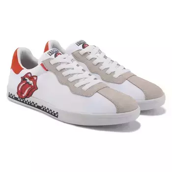 Rolling Stones классическая чашка модные кроссовки Skechers, белый