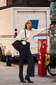 Романтическая блузка ZARA, экрю