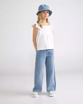 Романтическая майка для девочек El Corte Ingls, белый