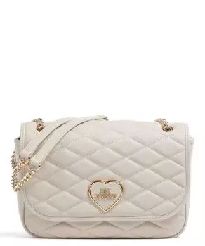 Романтическая сумка через плечо из искусственной кожи Love Moschino, бежевый