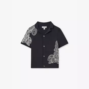 Романтическая вышитая рубашка из джерси 3-13 лет Reiss, синий