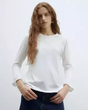 Романтичная футболка Sfera, белый