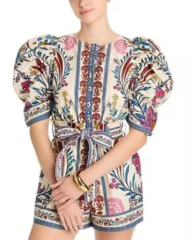 Романтичный комбинезон «Легкость» FARM Rio, слоновая кость/кремовый