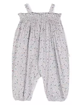 Ромпер с цветочным принтом TEDDY & MINOU, белый