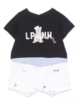 Ромпер с графичным принтом Lapin House, синий