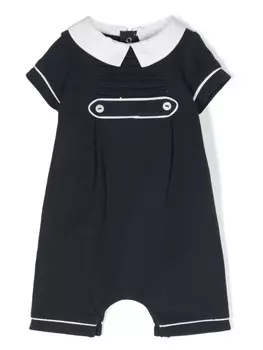 Ромпер с контрастной отделкой Patachou, синий